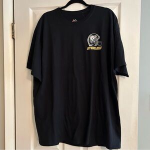 NFL NWT Steelers Tshirt short sleeve black 100% preshrunk size 2XL